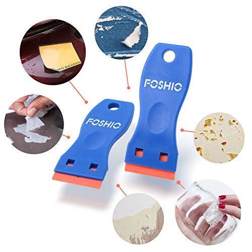 FOSHIO Plastic Razor Blade Scraper Include 2PCS Scraper Tool and 100PCS Blade... - Fresh Stock Dated February 2026