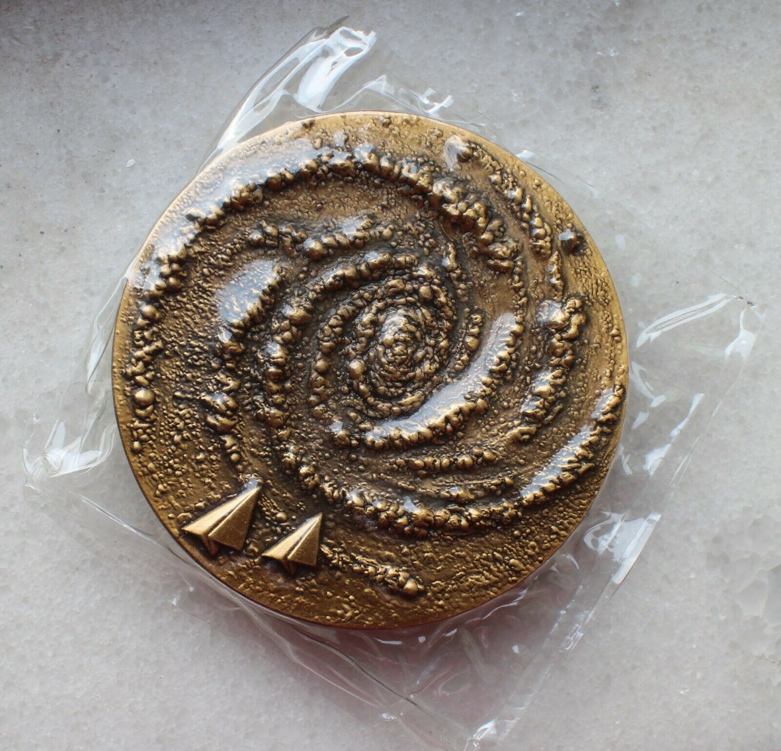 A Pair of China 2012 70mm Brass and Copper Medals - First Manned Space Flight - Fresh Stock Dated February 2026