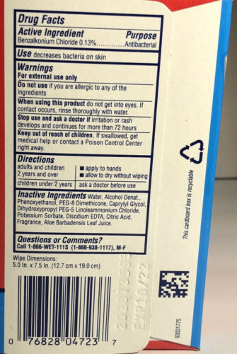 Wet Ones Wipes Fresh Scent Hand Wipes 1ea 24 Count Singles-SHIPS SAME BUS DAY - Fresh Stock Dated February 2026