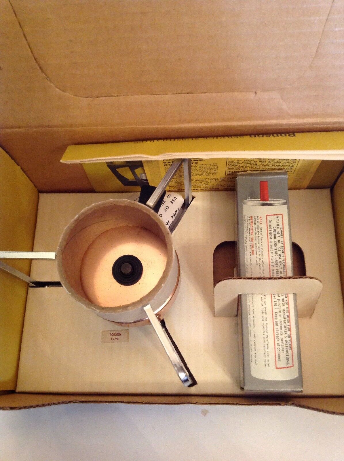 Ronson Varaflame Cookette Camp Stove Butane Gas Burner Vintage New In Box - Fresh Stock Dated February 2026