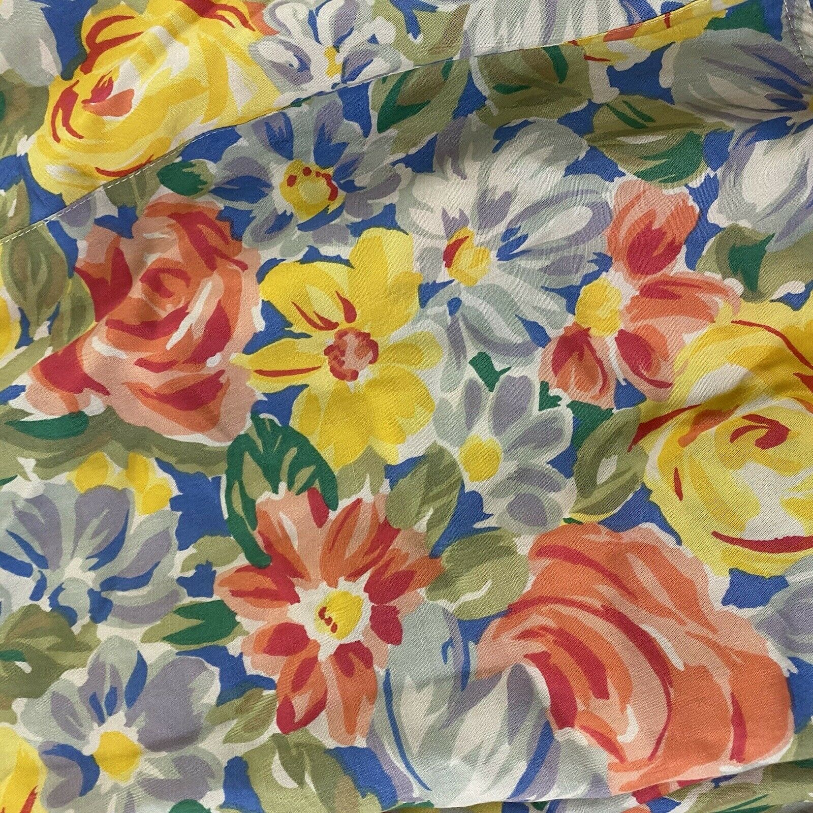 Vintage 80's Liz Sport Skirt Size 10 Button Down Floral Print Trumpet - Fresh Stock Dated March 2026