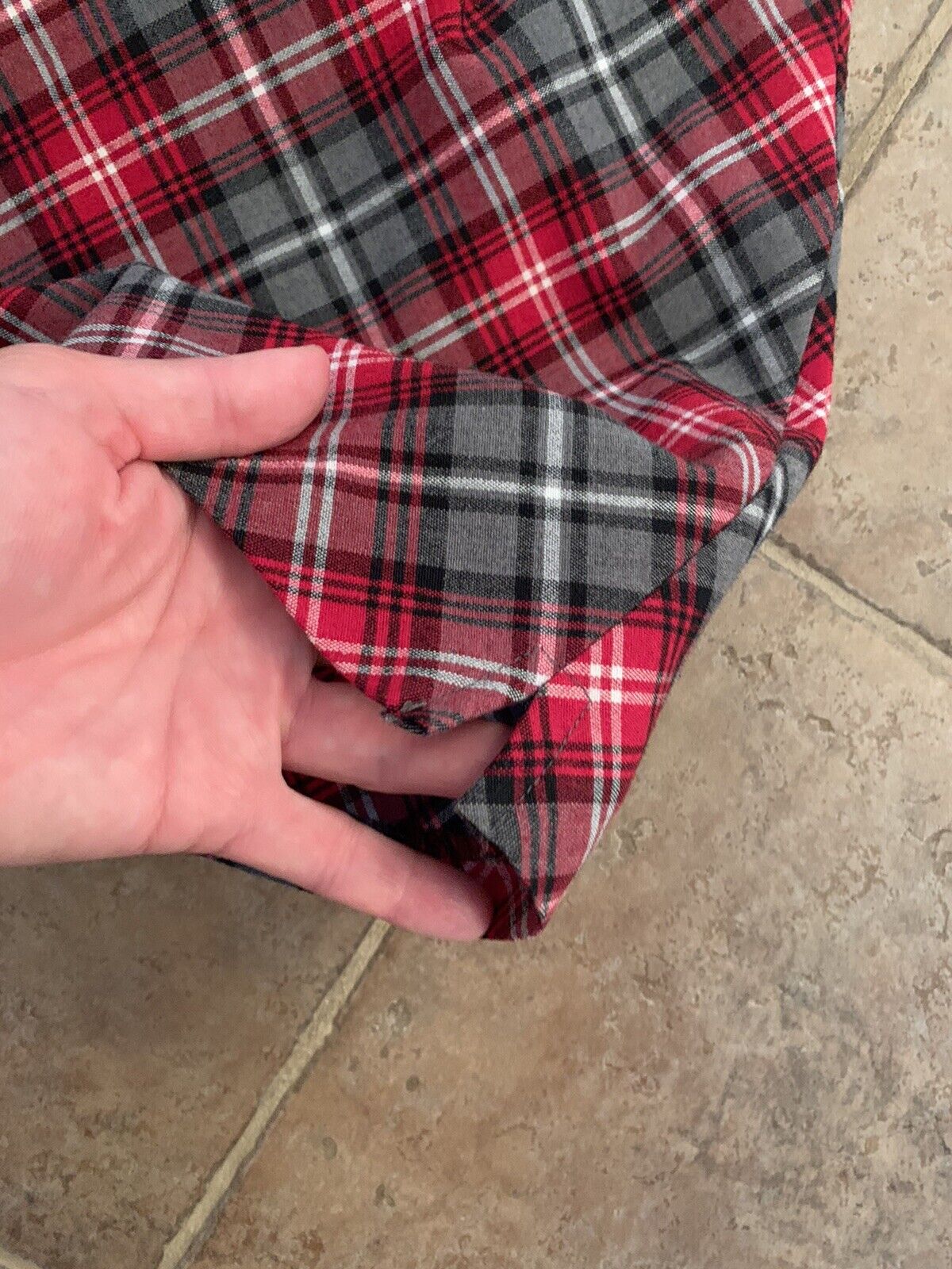 VINTAGE! Weathervane Stretch XS Red White Gray Tartan Plaid Short Mini Skirt - Fresh Stock Dated March 2026