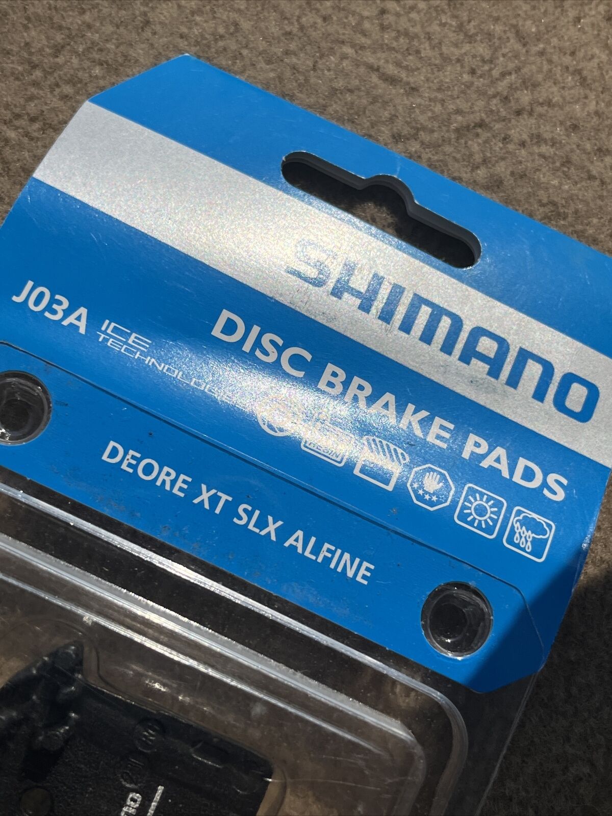 Shimano Disc Brake pads deore xt slx alfine jo3a resin with spring - Fresh Stock Dated February 2026