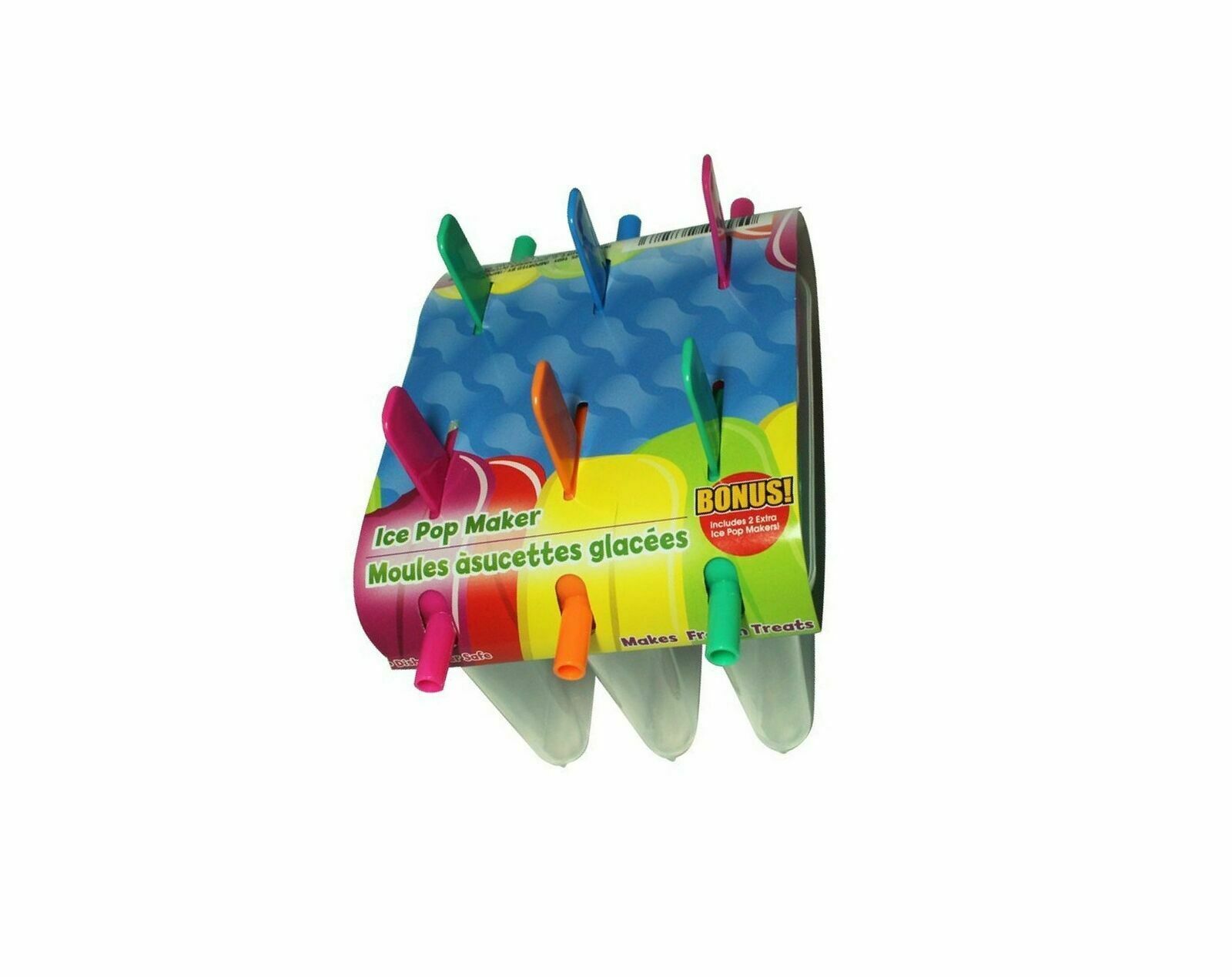 (2) - 6pc Set Ice Pop Maker Mold for Frozen Treats, Popsicles, Yogurt, Ice ... - Fresh Stock Dated February 2026