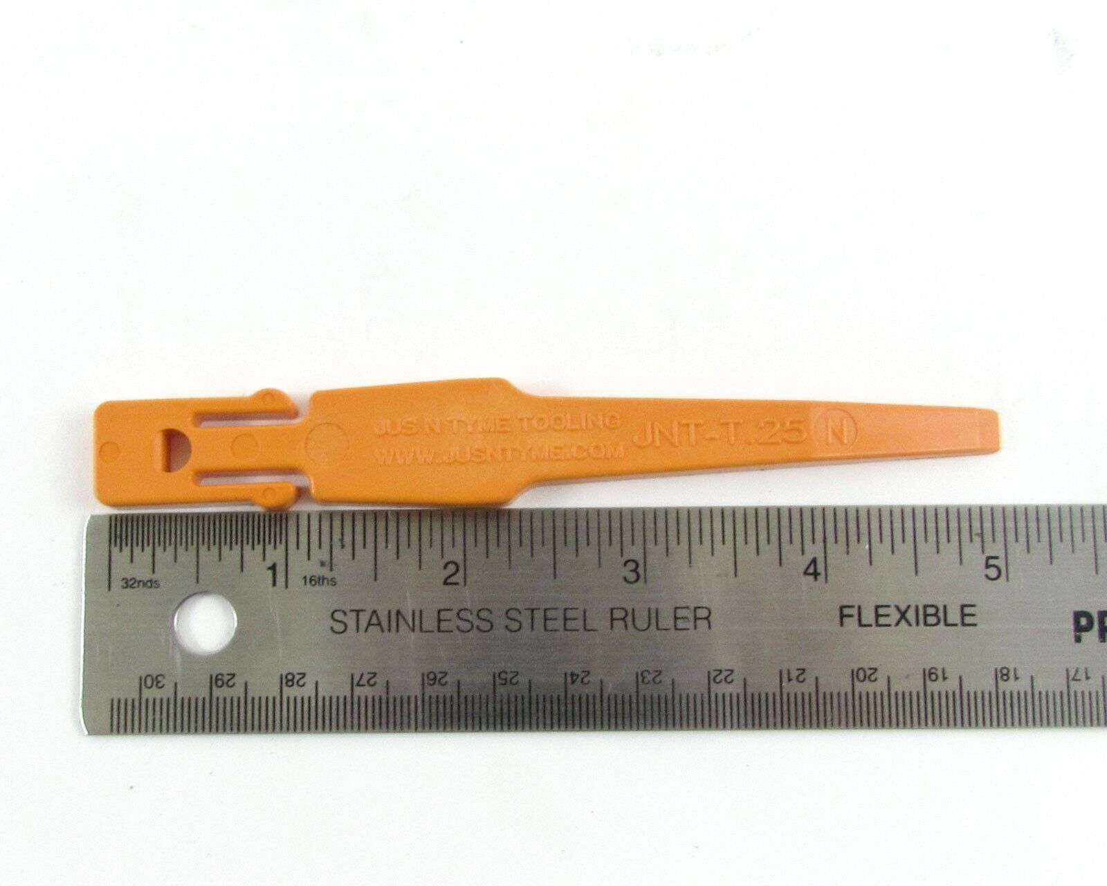 Lot of (10) Jus N Tyme Tooling, JNT-T.25N Orange Nylon Scraper Tips - Fresh Stock Dated February 2026