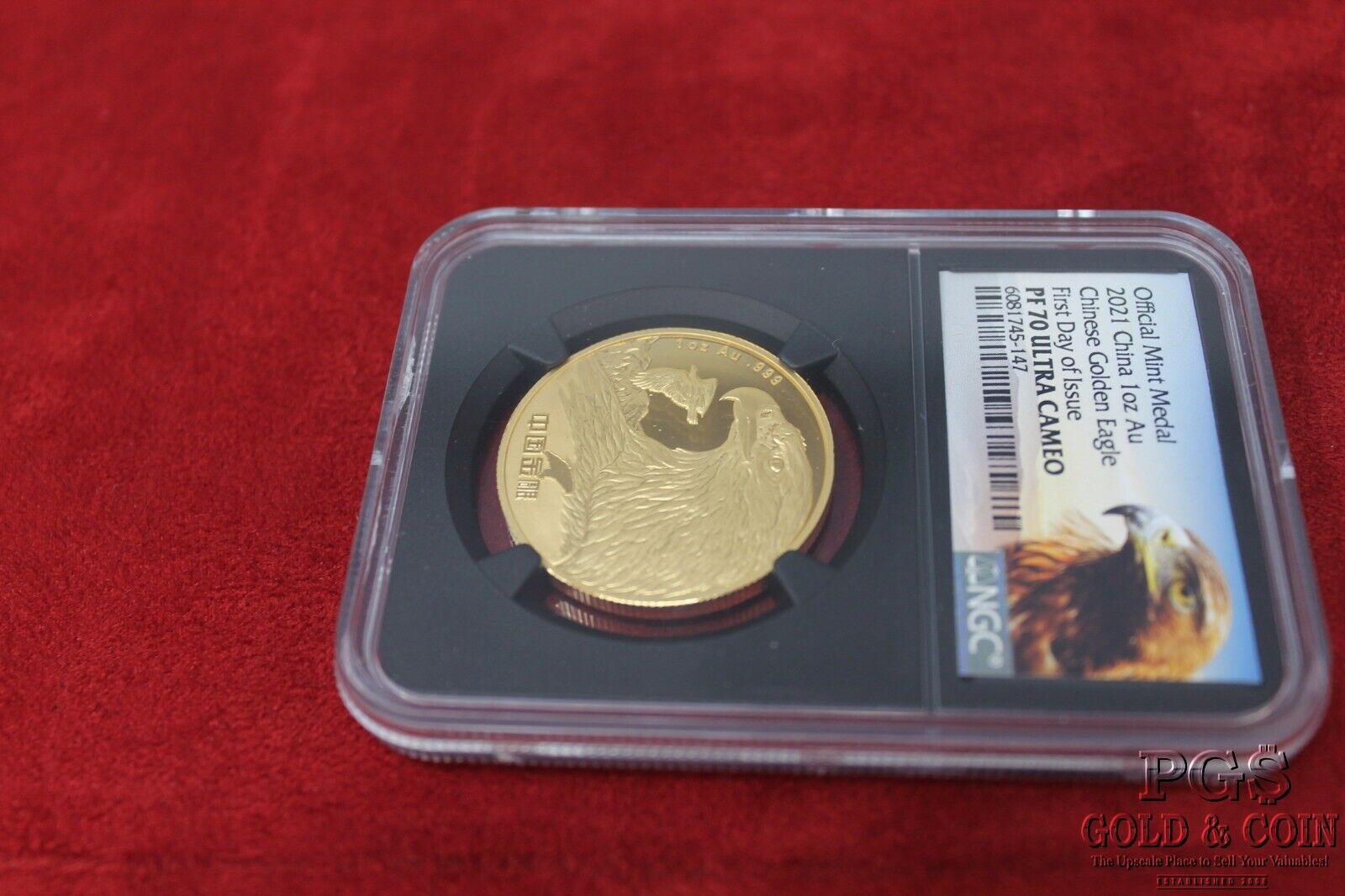 2021 China Golden Eagle 3 Medal Set High Relief Silver/Gold NGC PF70UltCam 23804 - Fresh Stock Dated February 2026