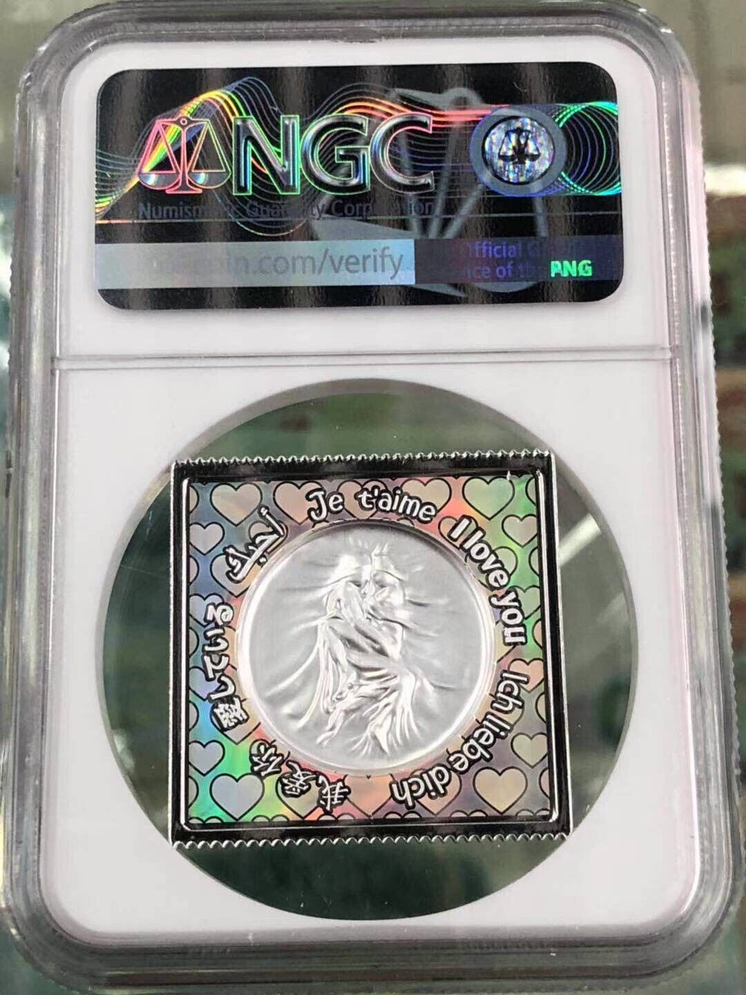 NGC MS70 China 2021 Happy Valentine's Day Silver Medal 30g - Fresh Stock Dated February 2026