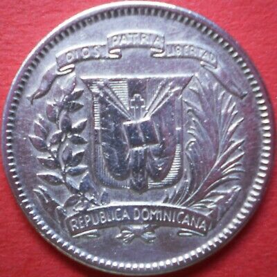 DOMINICAN REPUBLIC 10 CENTAVOS 1959 SILVER Dominicana Dominikanische Dominicaine - Fresh Stock Dated December 2025