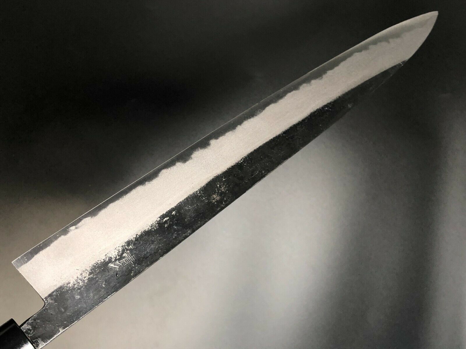 Japanese Kurouchi Forged Sujihiki Knife Slicer 300mm(11.8in) Blue#2 Double-Bevel - Fresh Stock Dated December 2025