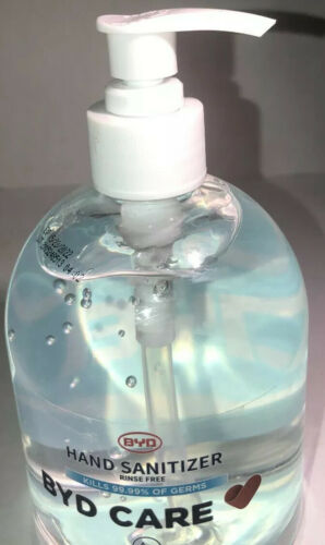 Hand Sanitizer Rinse Free Large 1ea 16.9oz Blt by BYD Care-Kills 99.9% Germs-SHI - Fresh Stock Dated February 2026