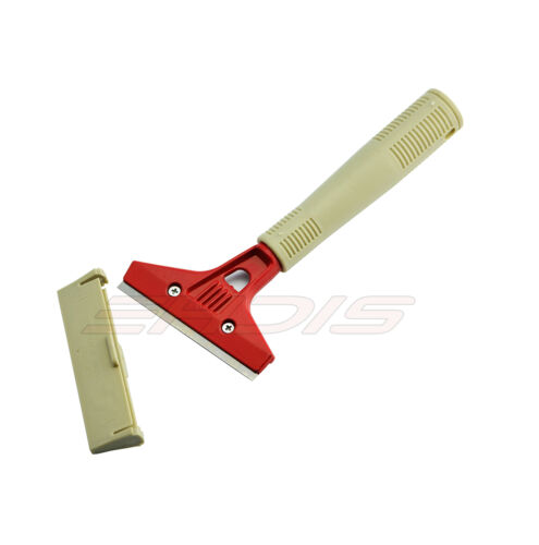 Razor-Blade Scraper, Long Extended Handle w/ 10pcs Spare Blades Label Gasket USA - Fresh Stock Dated February 2026