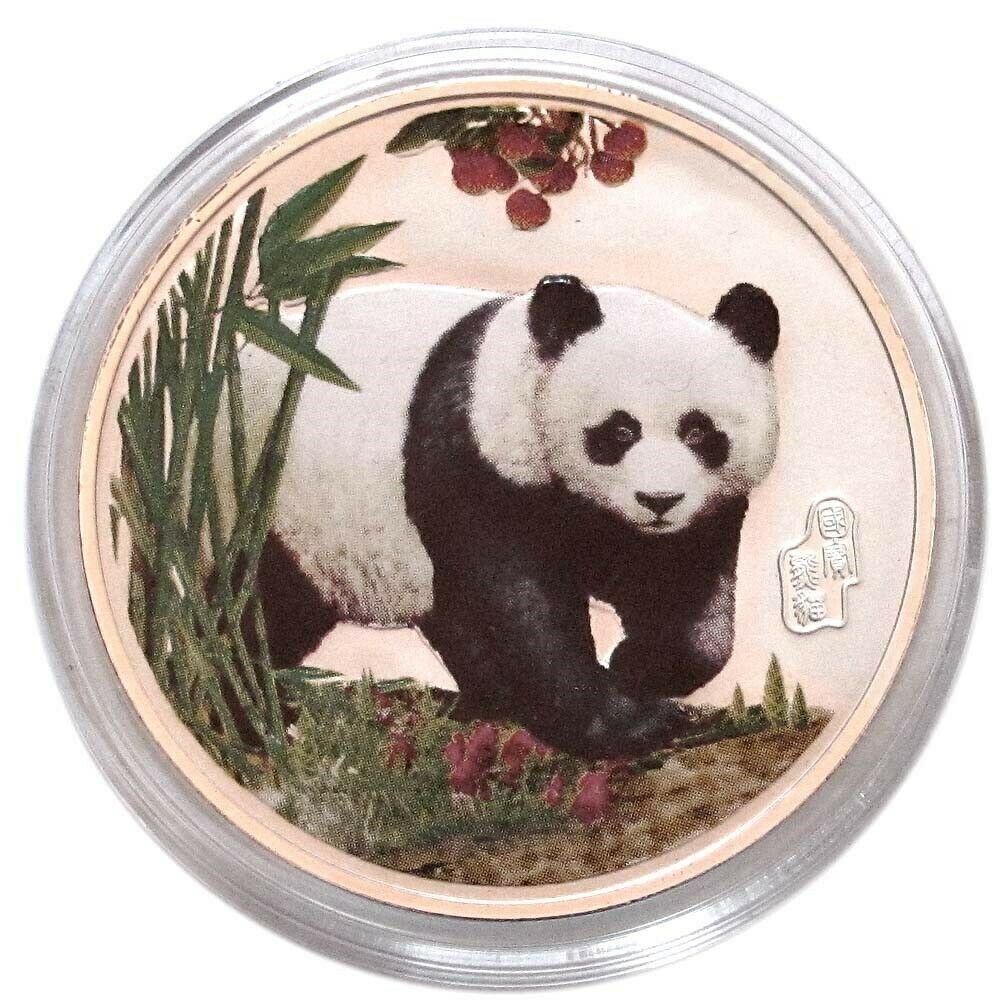 China Colorized Silvered Panda GEM BU Clad Coin - Fresh Stock Dated February 2026