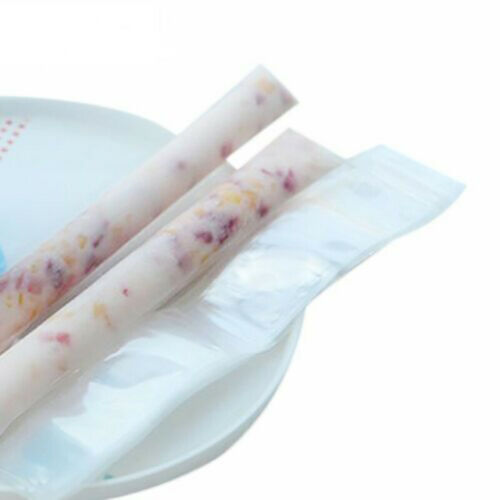 60Pcs Ice Pop Mold Bag DIY Ice Cream Popsicle Ice Candy Disposable Plastic Tool - Fresh Stock Dated February 2026