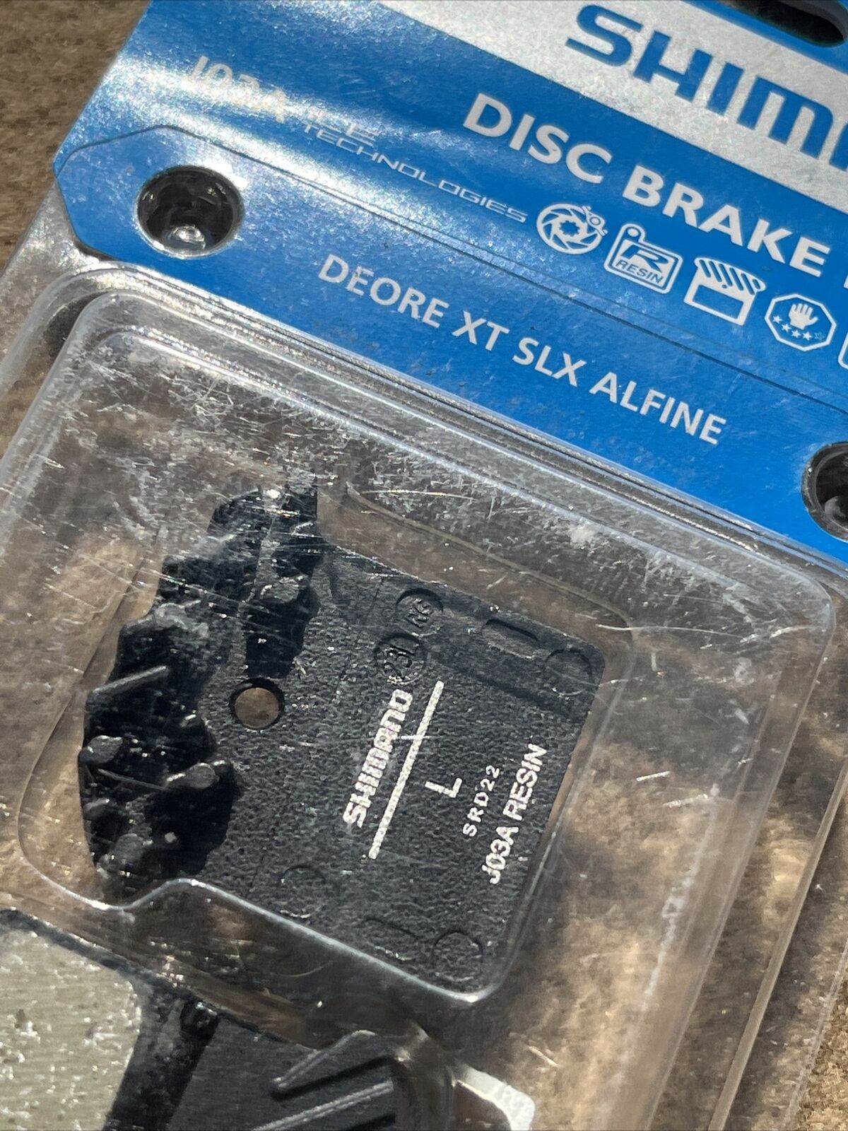 Shimano Disc Brake pads deore xt slx alfine jo3a resin with spring - Fresh Stock Dated February 2026