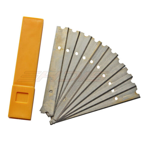 Razor-Blade Scraper, Long Extended Handle w/ 10pcs Spare Blades Label Gasket USA - Fresh Stock Dated February 2026
