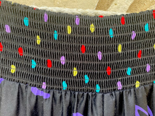 Vintage JEANNE MARC Full Maxi Skirt Size 8/10 Bright Multicolor Abstract Print - Fresh Stock Dated December 2025