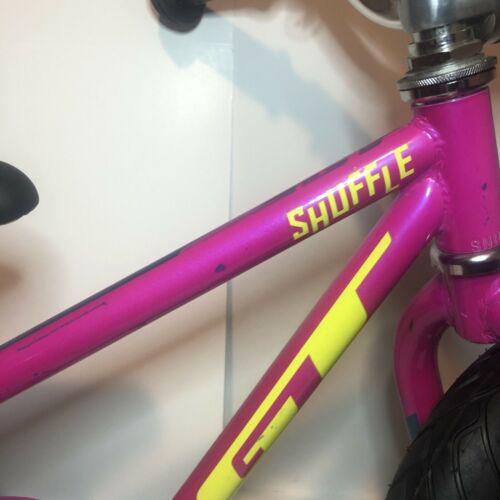 Kids Shuffle Gt GT Bicycle Balance Bike Adjustable Seat Pink Blue Yellow - Fresh Stock Dated December 2025