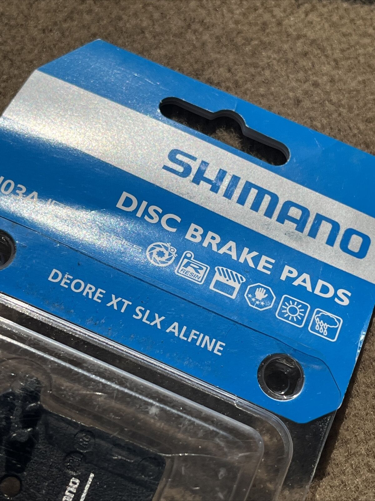 Shimano Disc Brake pads deore xt slx alfine jo3a resin with spring - Fresh Stock Dated February 2026