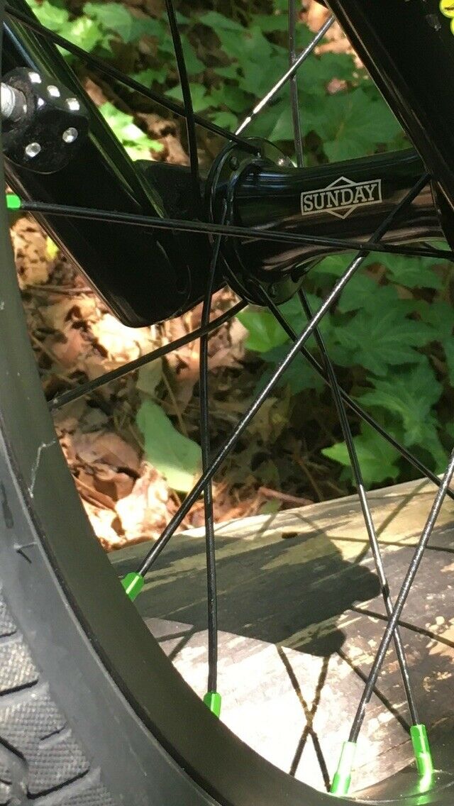 2016 Sunday Primer 16” With Green 7075 Spoke Nipples & Gold KMC Chain Used - Fresh Stock Dated February 2026