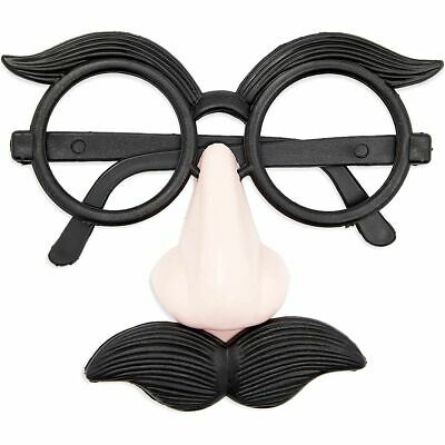 Funny Nose and Mustache Glasses for Halloween, Costumes, Parties (16 Pack) - Fresh Stock Dated February 2026