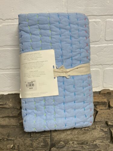 Pottery Barn Kids Pickstitch Quilted Euro Pillow Sham 26”x26” NWT - Fresh Stock Dated December 2025