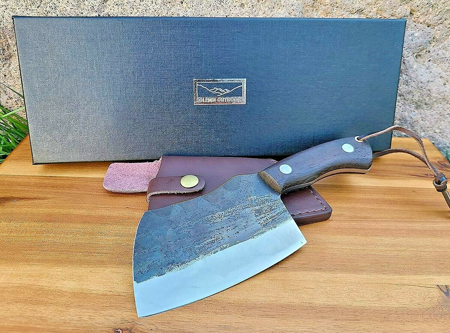Serbian Boning Knife Steel Kitchen Butcher Forged Chef Cleaver Chopping Knives - Fresh Stock Dated December 2025