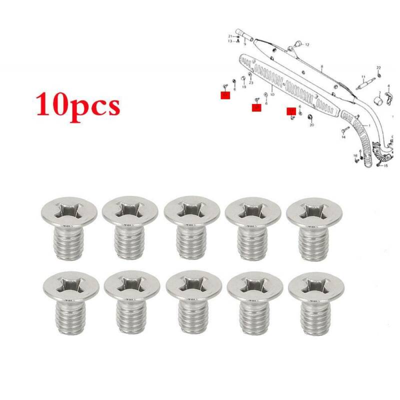 6mm x 10mm Steel Bolts Exhaust Muffler Pipe Screws For Honda CT110 CT70 CT90 US - Fresh Stock Dated February 2026