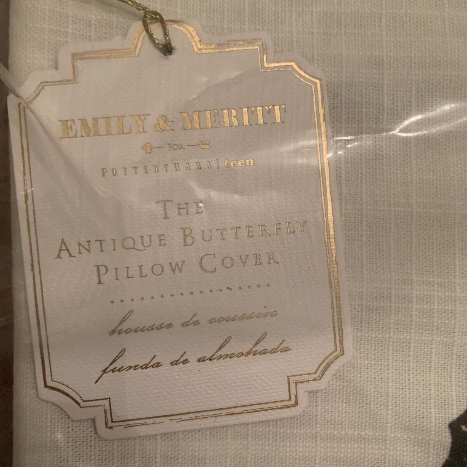 Pottery Barn Teen Butterfly Pillow Cover - Fresh Stock Dated February 2026