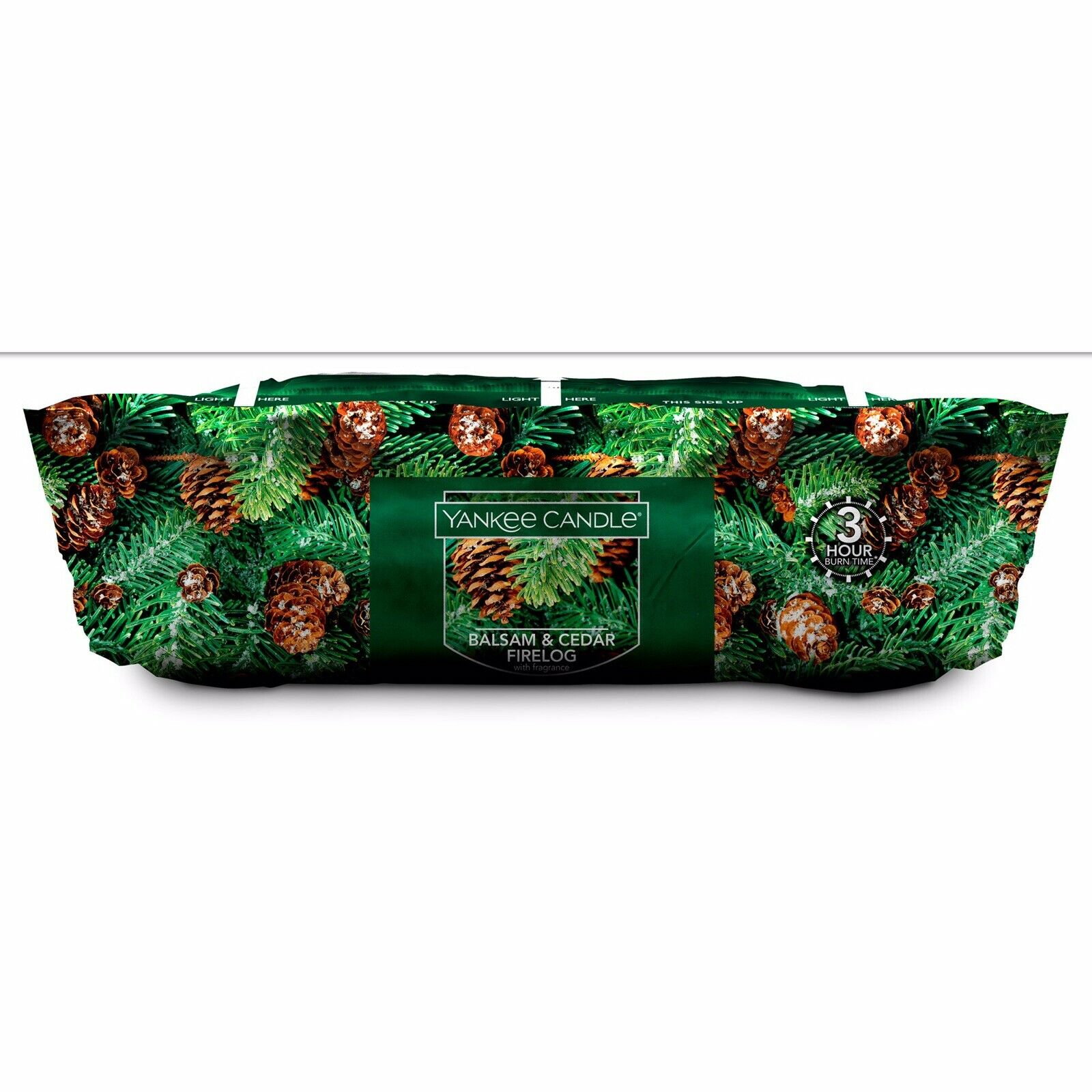 4 Pack Firelogs Fire Log Yankee Candle Pine Mountain Balsam Cedar Fireplace New - Fresh Stock Dated December 2025