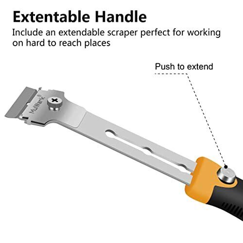 MulWark Multi-Purpose Mini Razor Scraper Set with Protective Blade Cover and 10p - Fresh Stock Dated February 2026
