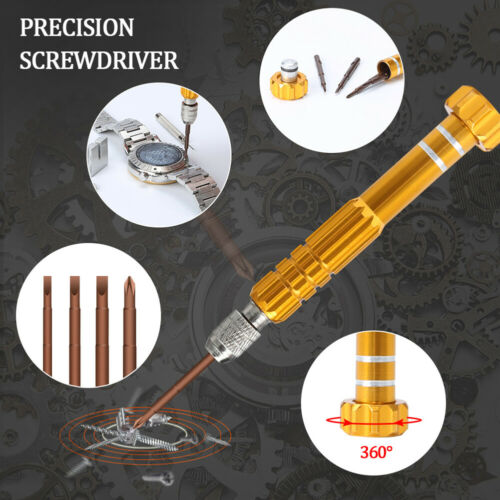 Watch Repair Tool Kit Spring Bar Tool Set,Case Opener,Watch Case Press with Case - Fresh Stock Dated December 2025