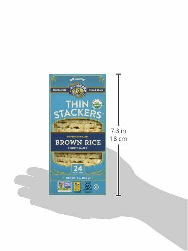 Lundberg Family Farms Thin Stackers Lightly Salted Grain Brown Rice Cakes, 6oz - Fresh Stock Dated December 2025