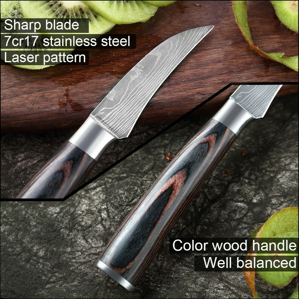XITUO 3.5 Inch Kitchen Chef Knife Kitchen Chef Steel Damascus Japanese Chef's - Fresh Stock Dated December 2025