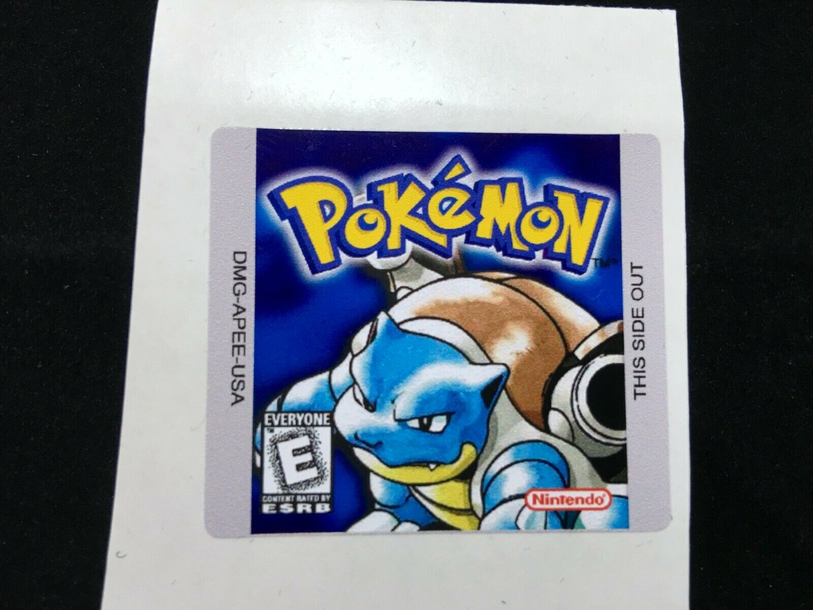 Pokemon Blue Version Replacement Nintendo Gameboy Label Sticker - Fresh Stock Dated December 2025