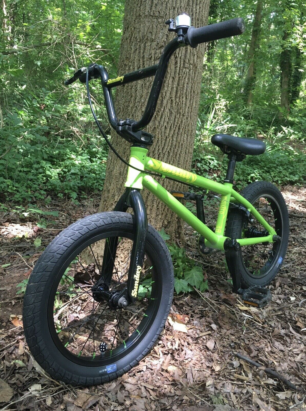 2016 Sunday Primer 16” With Green 7075 Spoke Nipples & Gold KMC Chain Used - Fresh Stock Dated February 2026