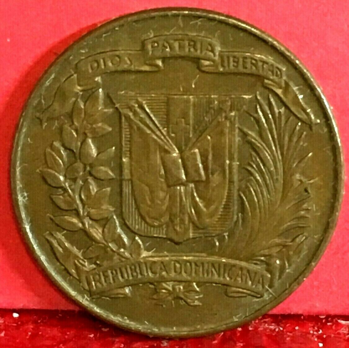 1951 REPUBLICA DOMINICANA BRONZE UN (1) CENTAVO KM# 17 - Fresh Stock Dated December 2025