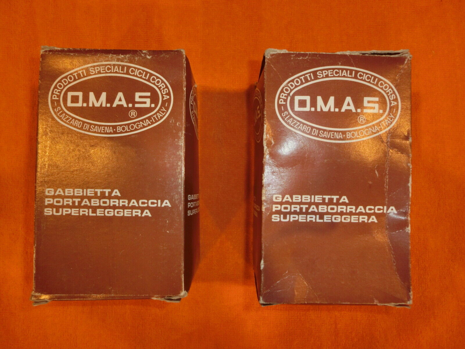 Vintage O.M.A.S. Water Bottle Cages - Original Boxes - Mega Rare - Fresh Stock Dated December 2025