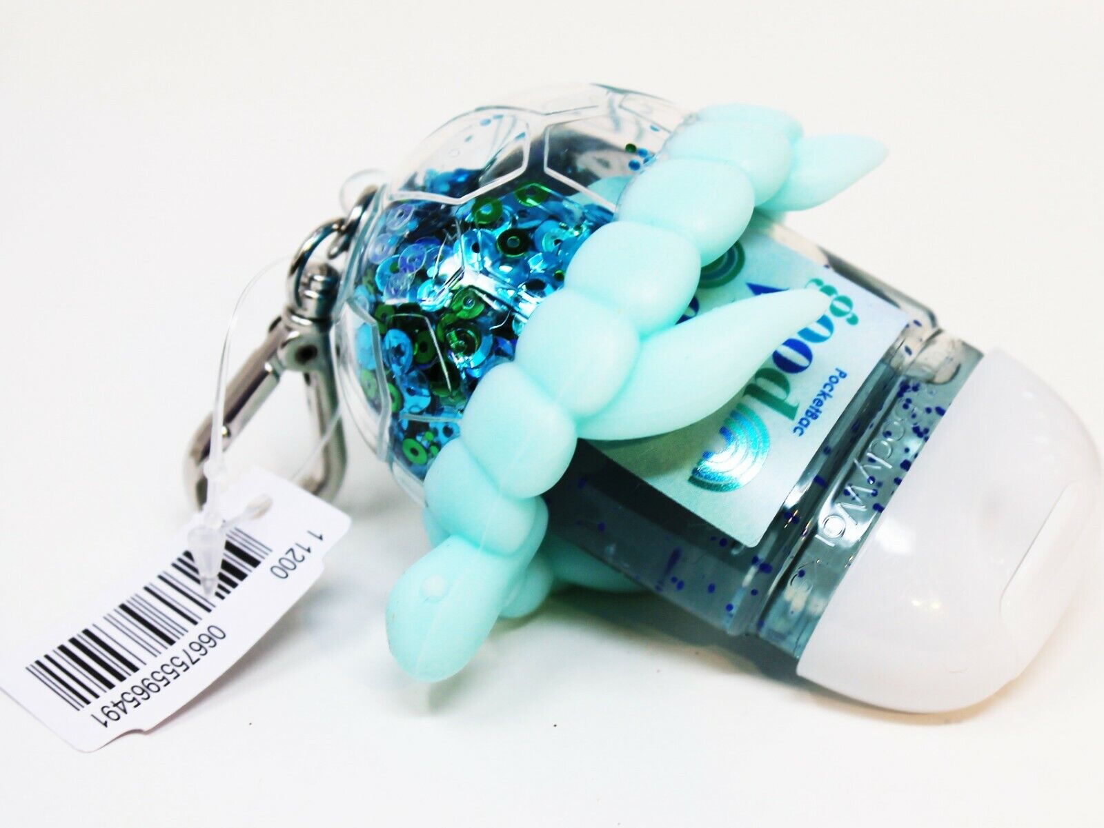Bath Body Works Hand Sanitizer Anti Bac Gel Holder Glitter Turtle Blue Green - Fresh Stock Dated February 2026