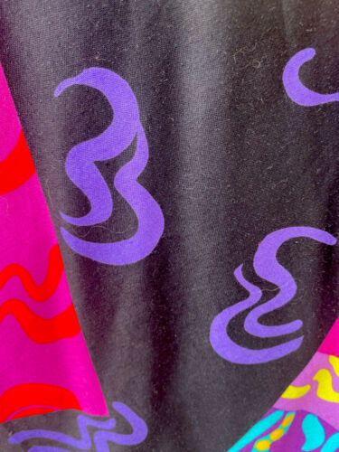 Vintage JEANNE MARC Full Maxi Skirt Size 8/10 Bright Multicolor Abstract Print - Fresh Stock Dated December 2025