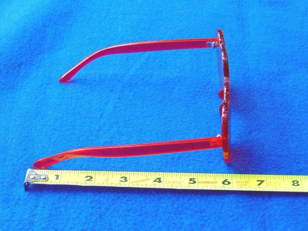 Rose Colored Glasses Heart Shaped Heavy Plexi Costume Props Drag Cosplay VR - Fresh Stock Dated February 2026