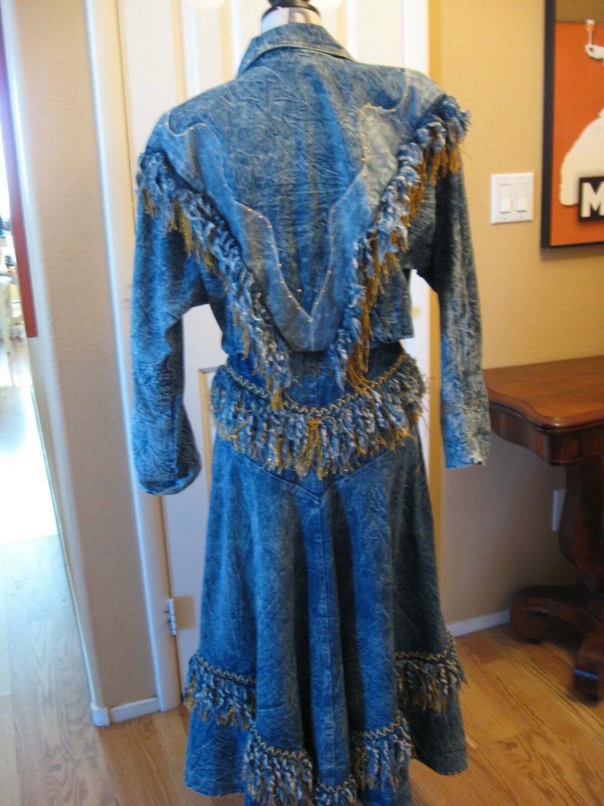 Carreli Acid-Washed Denim Western-Style Skirt & Jacket - Fresh Stock Dated December 2025