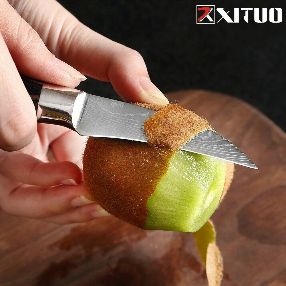 XITUO 3.5 Inch Kitchen Chef Knife Kitchen Chef Steel Damascus Japanese Chef's - Fresh Stock Dated December 2025