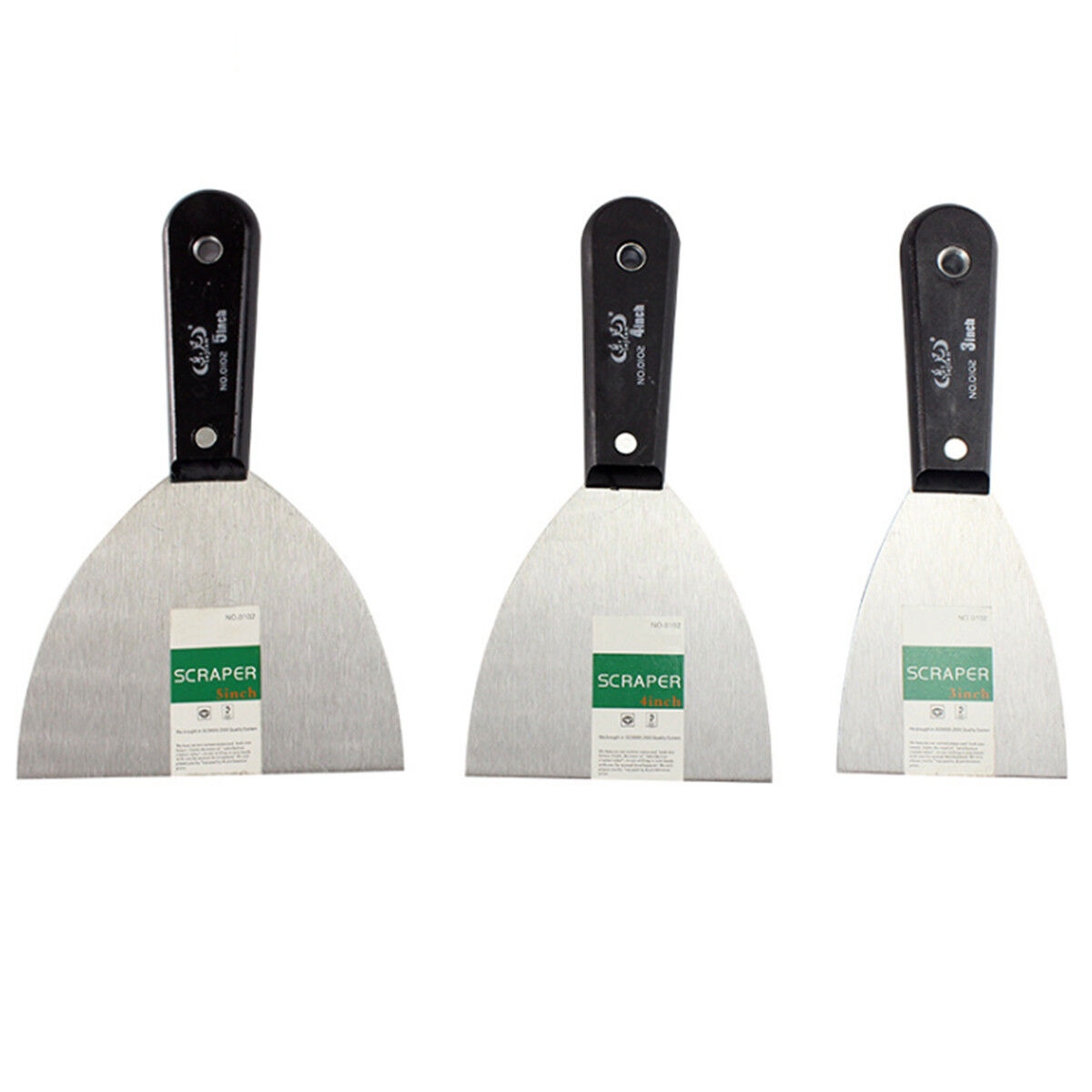 1-5 inch Carbon Steel Scraper Wallpaper Paint Putty Knife Decorator 7 Size Tool - Fresh Stock Dated February 2026