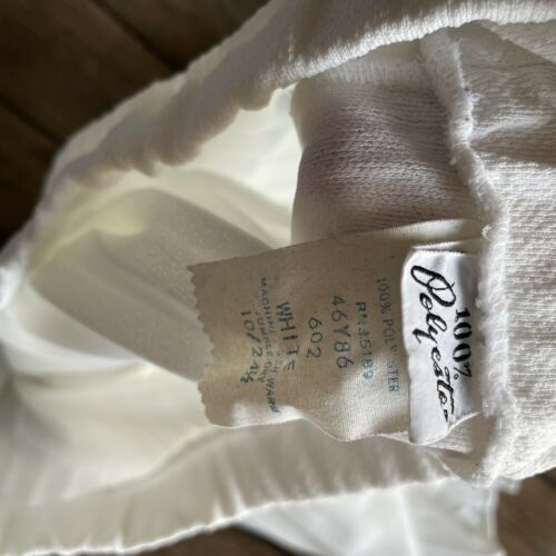 VTG 70s Polyester White Tennis Skirt Sz S - Fresh Stock Dated February 2026