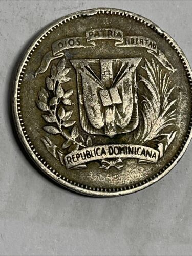1967 DOMINICAN REPUBLIC 25 CENTAVOS COIN Item Box F - Fresh Stock Dated December 2025