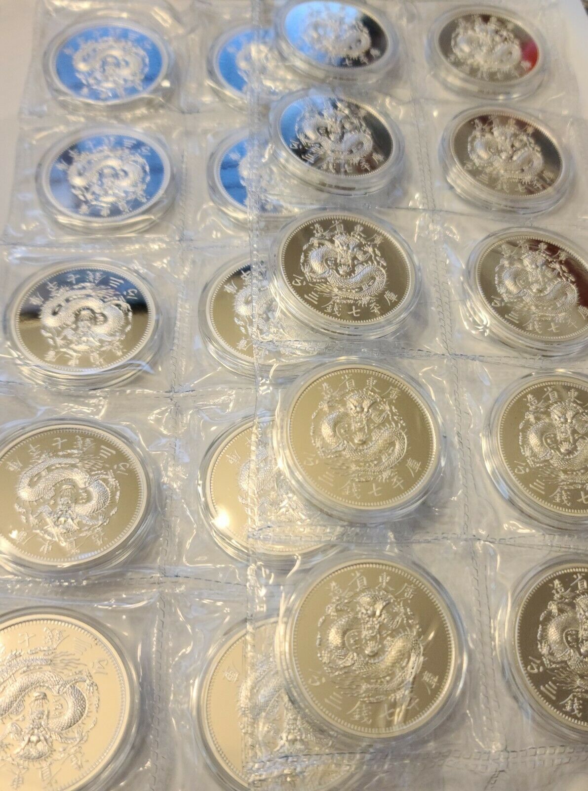 2020 China 1 oz Silver Dragon Kwang-Tung Dollar Restrike (PU) - mintage of 5,000 - Fresh Stock Dated February 2026