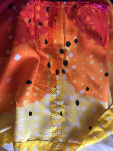 Vintage 70s Alice of California Hippie Polka Dot Flounce Maxi Hostess Skirt S - Fresh Stock Dated February 2026