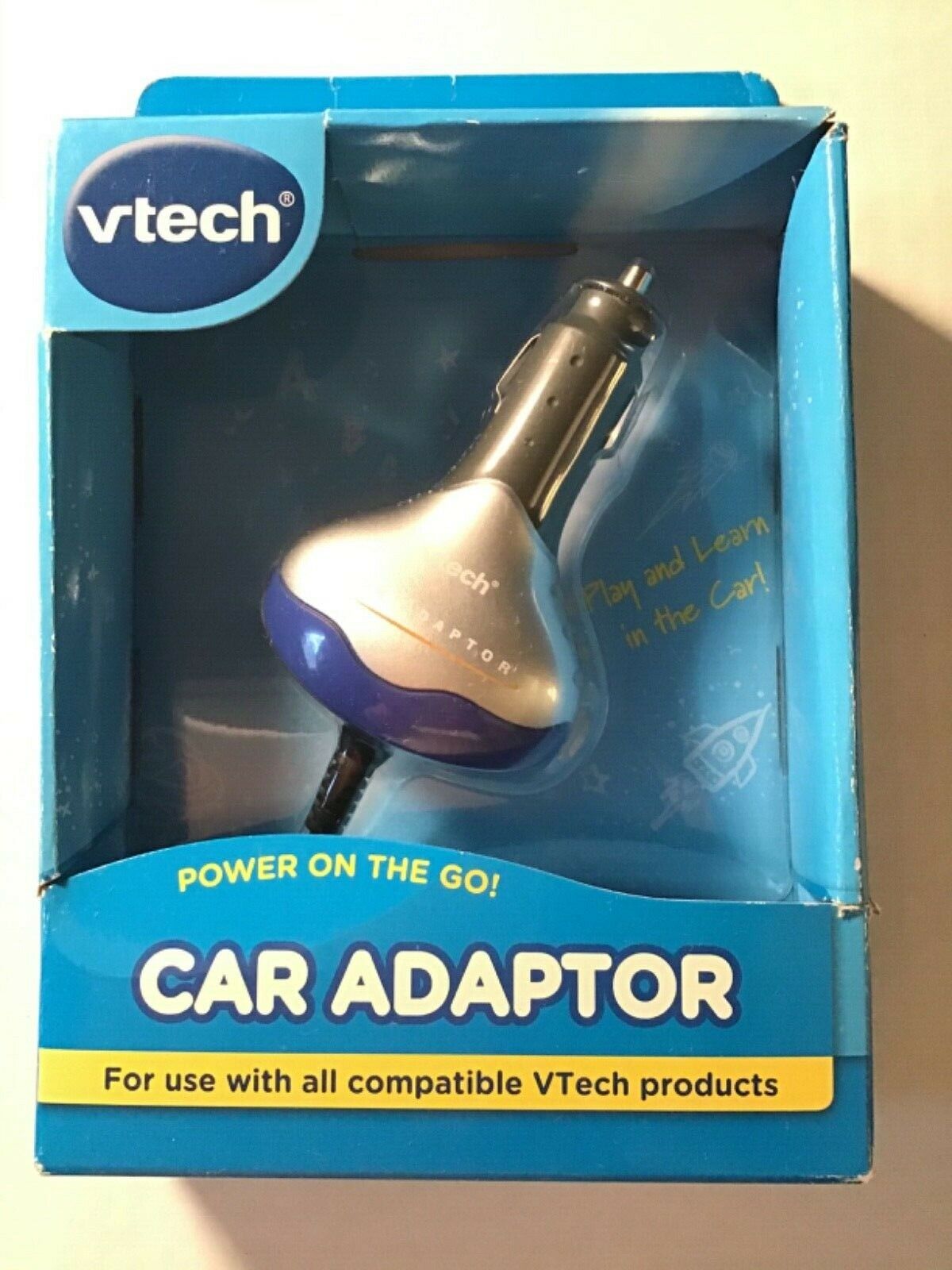 VTech Car Adaptor ChargerBRAND NEW-Extra Long Cord reaches backseat in most cars - Fresh Stock Dated February 2026