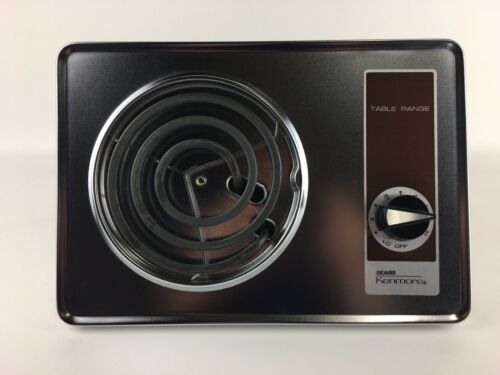 Vintage Portable Sears Roebuck Electric Table Range Hot Plate-Mid Century-Clean! - Fresh Stock Dated February 2026