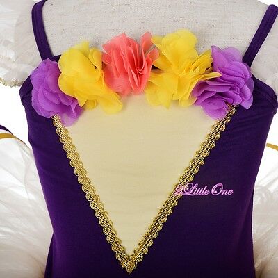 Rosettes Ribbon Trimmed Ballet Tutu Dance Costume Pageant Fancy Dress 3T-8 BA064 - Fresh Stock Dated February 2026